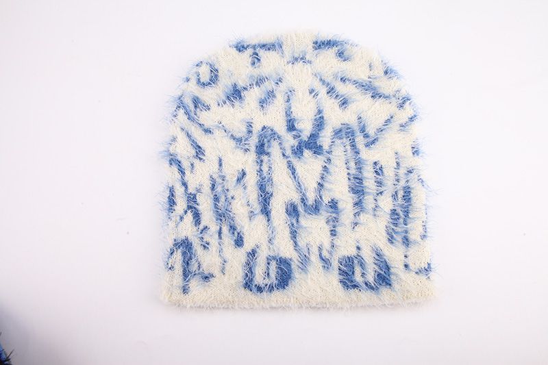 Fuzzy Jacquard Beanie