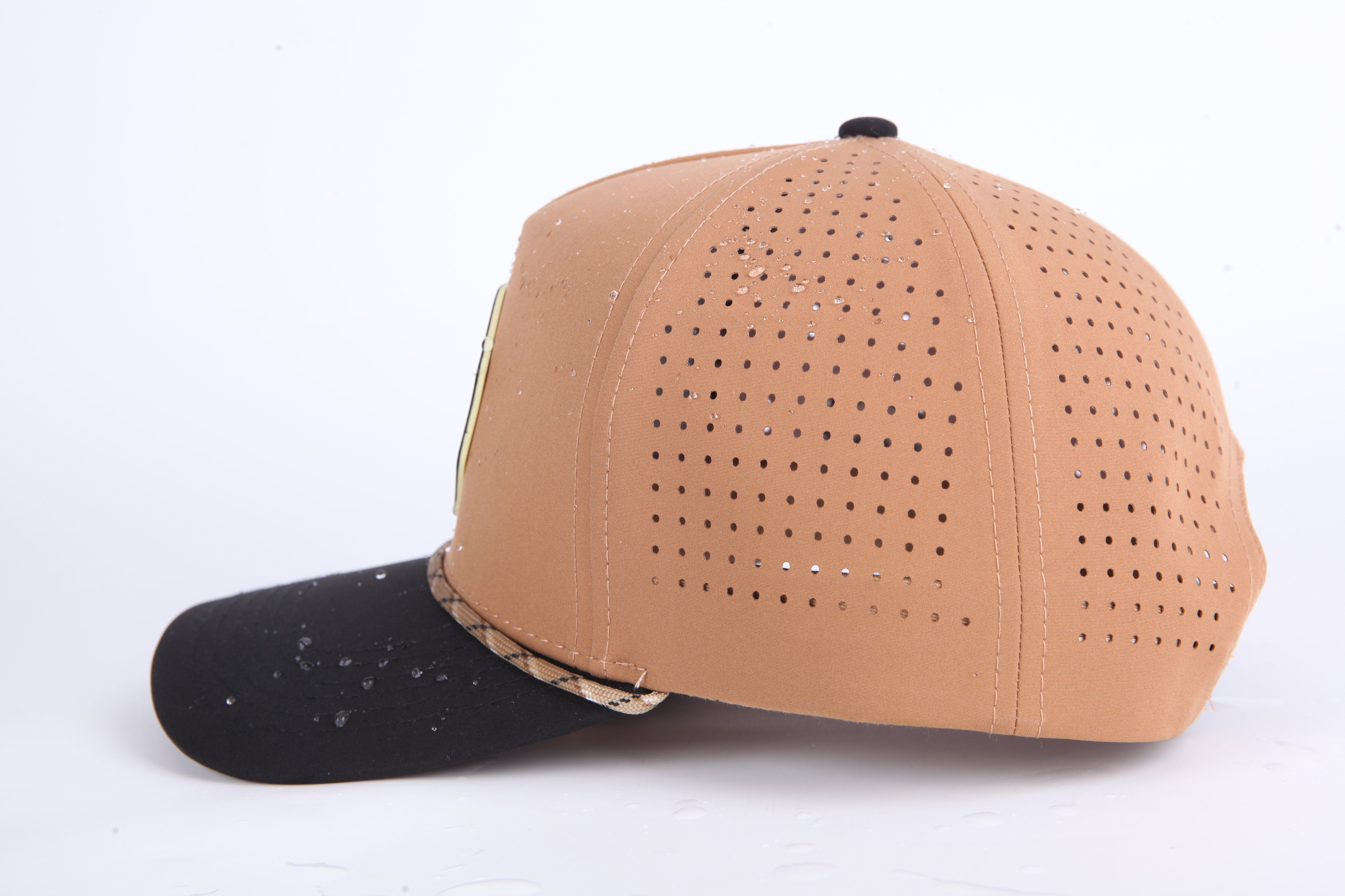 Custom Logo Laser Perforated Golf Hat Breathable Performance Cap Wholesale