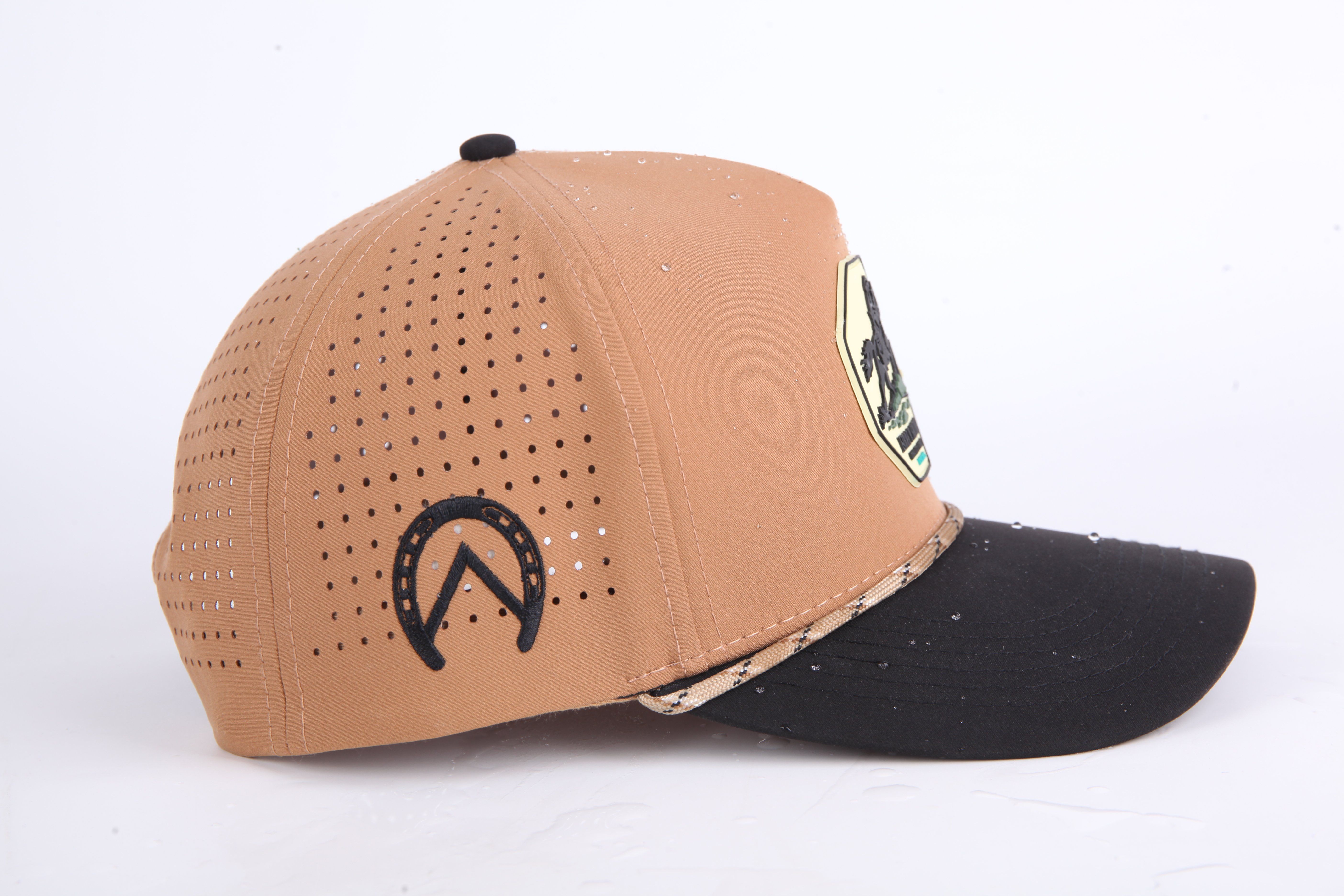 Custom Logo Laser Perforated Golf Hat Breathable Performance Cap Wholesale