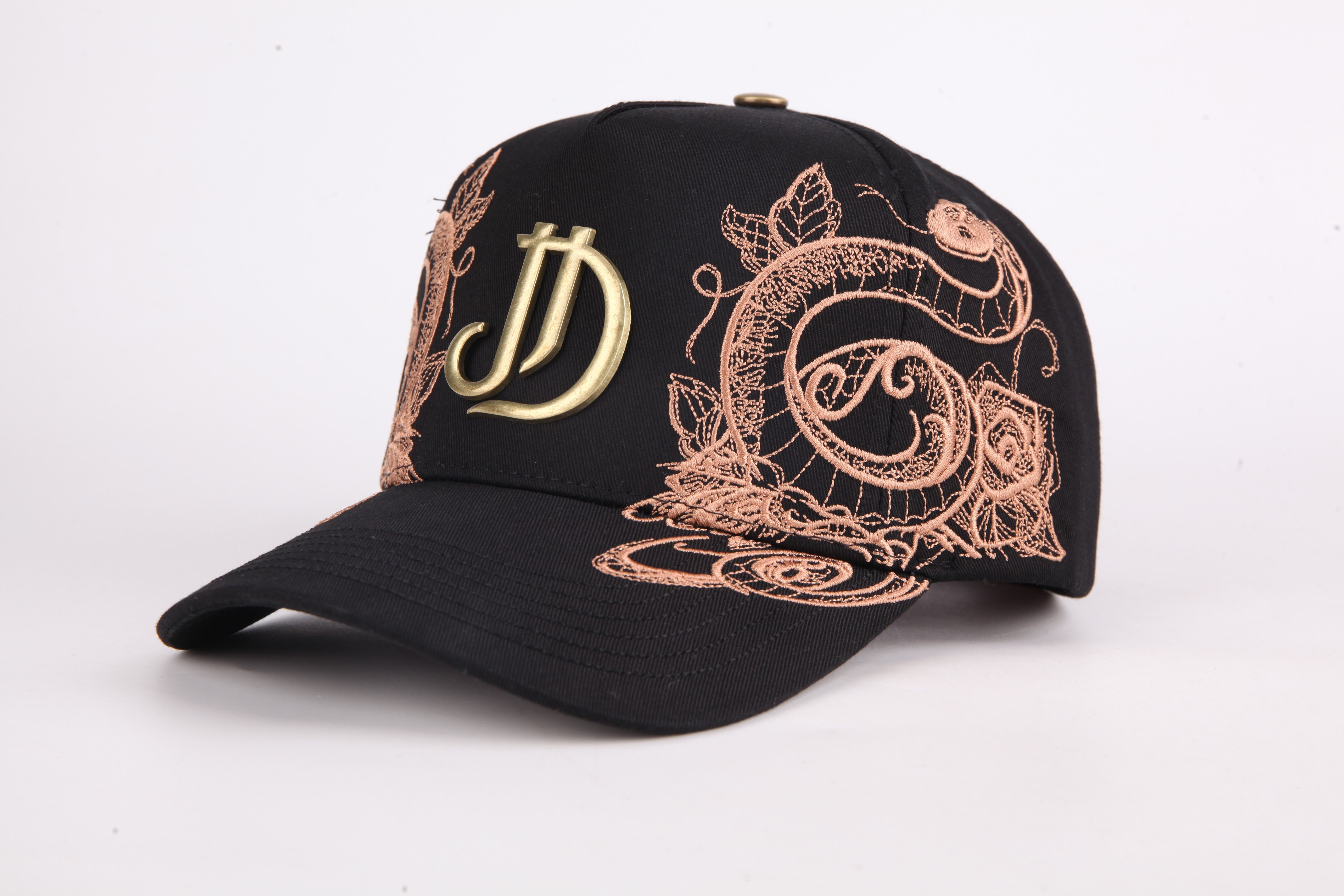 Custom Luxury Rhinestone Baseball Cap with Heavy 3D Embroidery