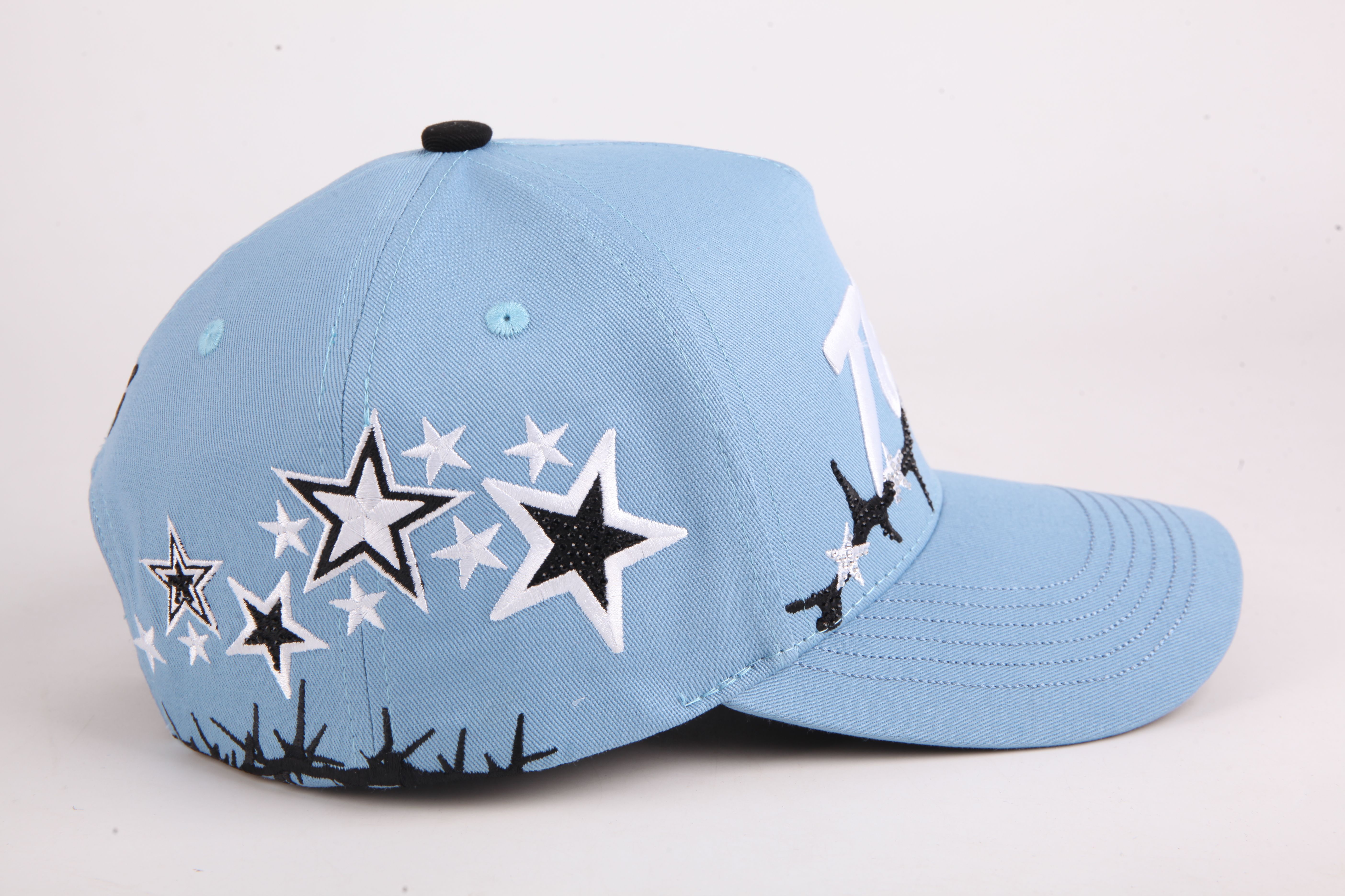 Custom 100% Cotton Baseball Cap with 3D Embroidery Logo OEM