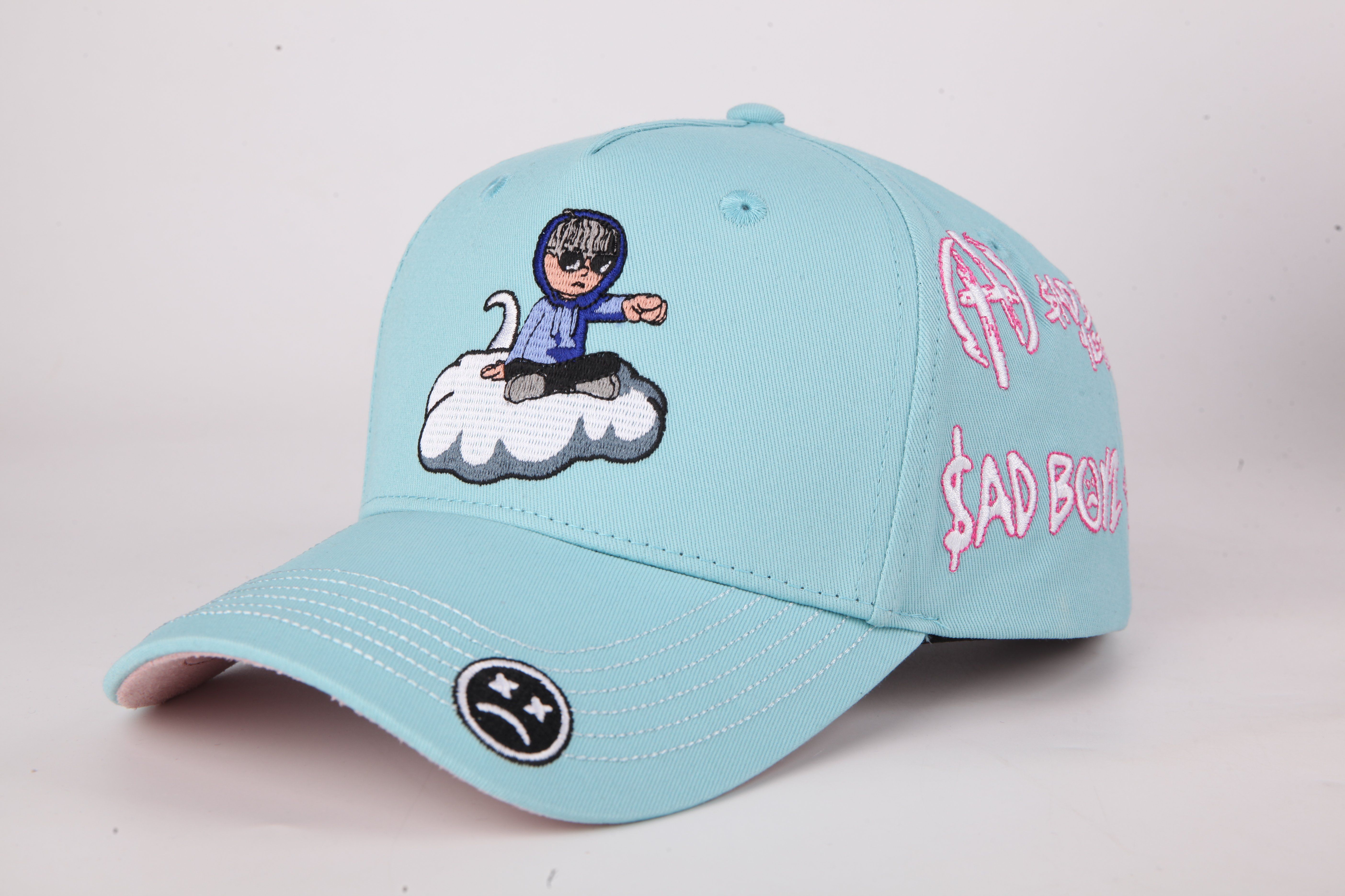 Custom Buckram-Lined 6-Panel Cotton Baseball Cap for Brand Consistency