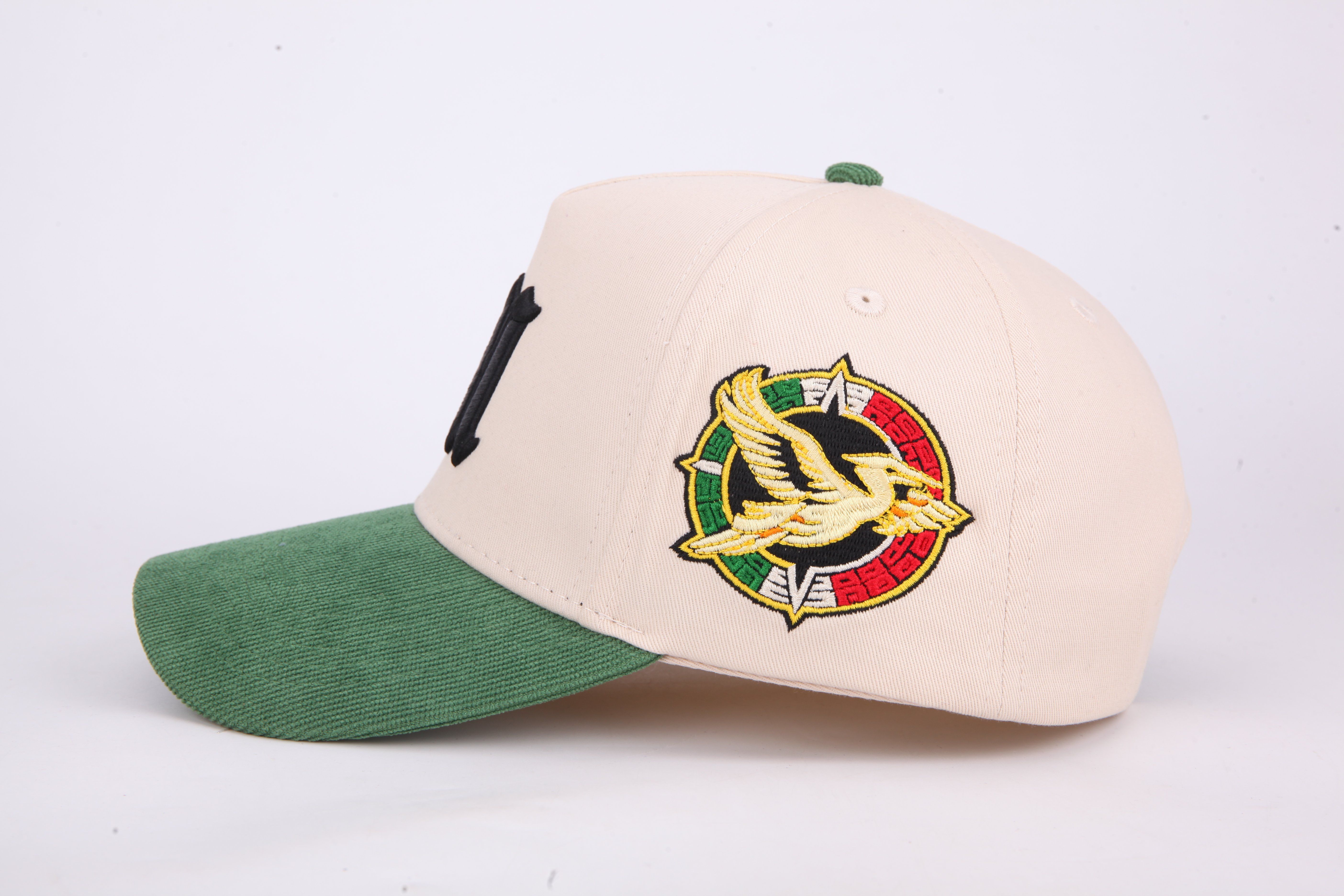 Classic Form-Holding Pure Cotton Baseball Cap with Detailed Embroidery