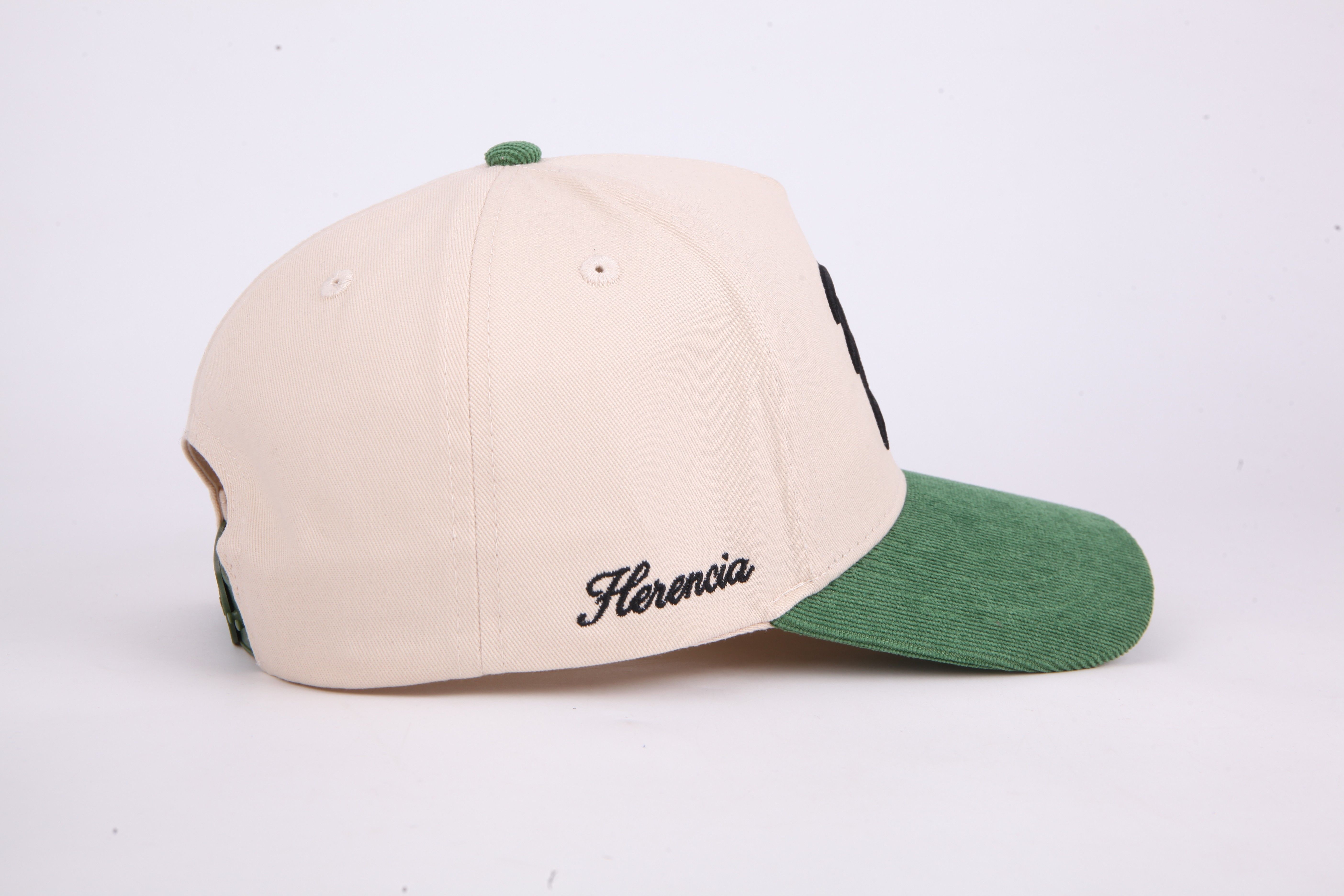 Classic Form-Holding Pure Cotton Baseball Cap with Detailed Embroidery