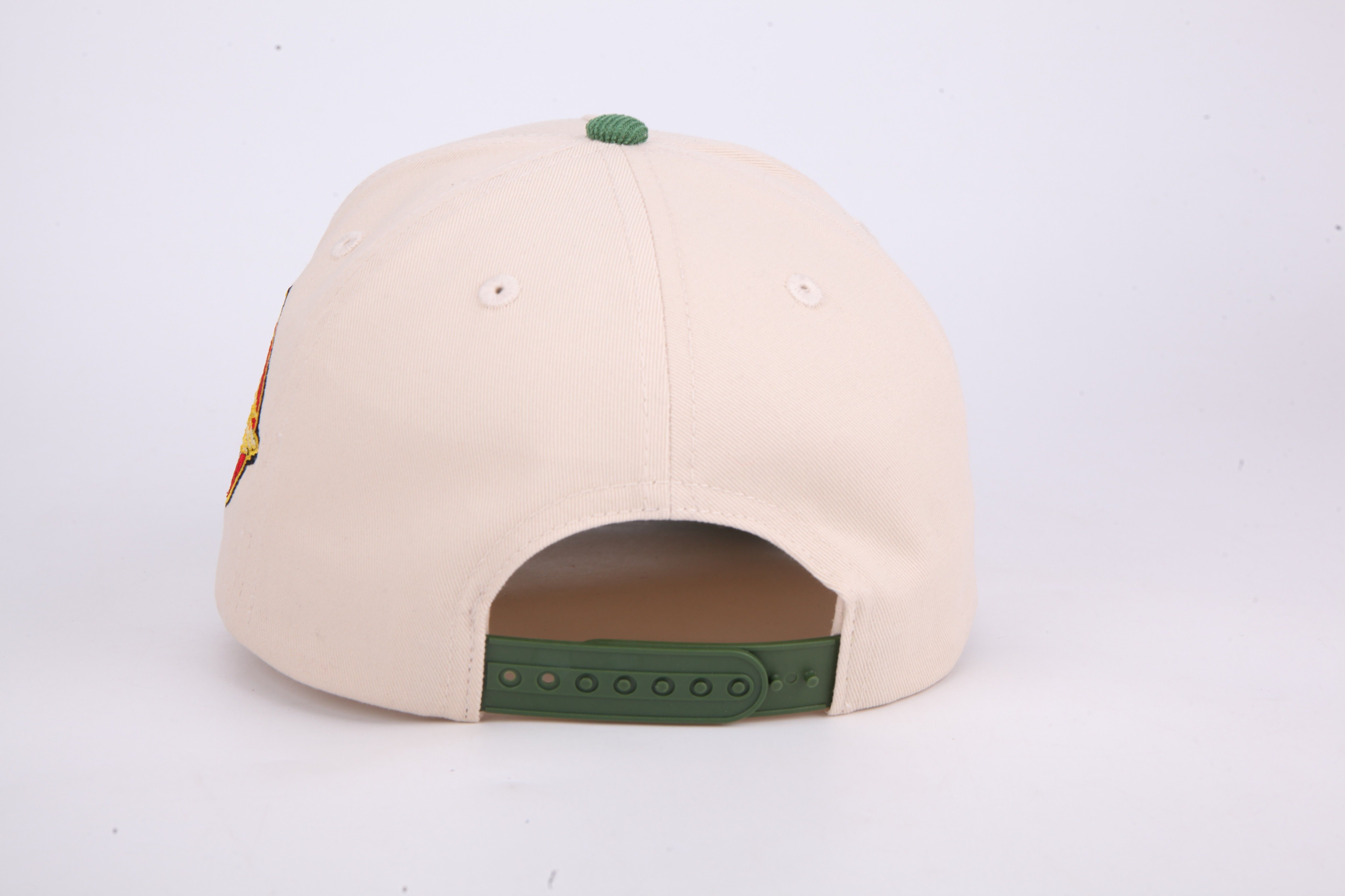Classic Form-Holding Pure Cotton Baseball Cap with Detailed Embroidery